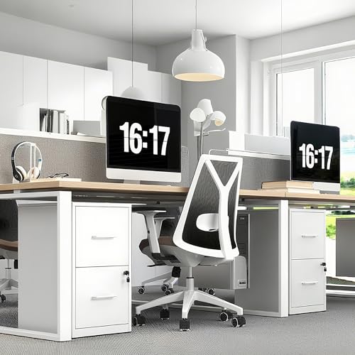 Image of 2 Drawer File Cabinet with Lock,Metal File Cabinet for Home Office