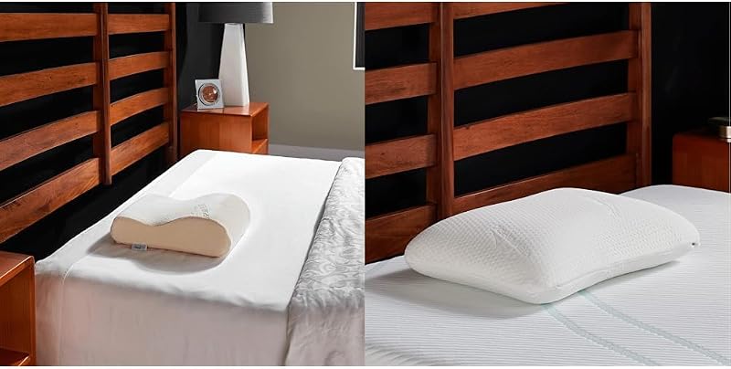 Tempur-Pedic TEMPUR Neck Travel Pillow and Symphony Memory Foam Pillow Bundle