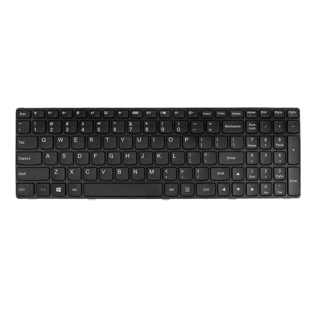Clavier noir de remplacement rétroéclairé rouge portable pour pc portable - 8