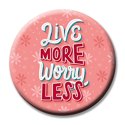 Funky Fashion Badges Set Of Six - Gift for Birthday, Travelers, Party - Gift for SIster, Brother, Friend, Relative, Family