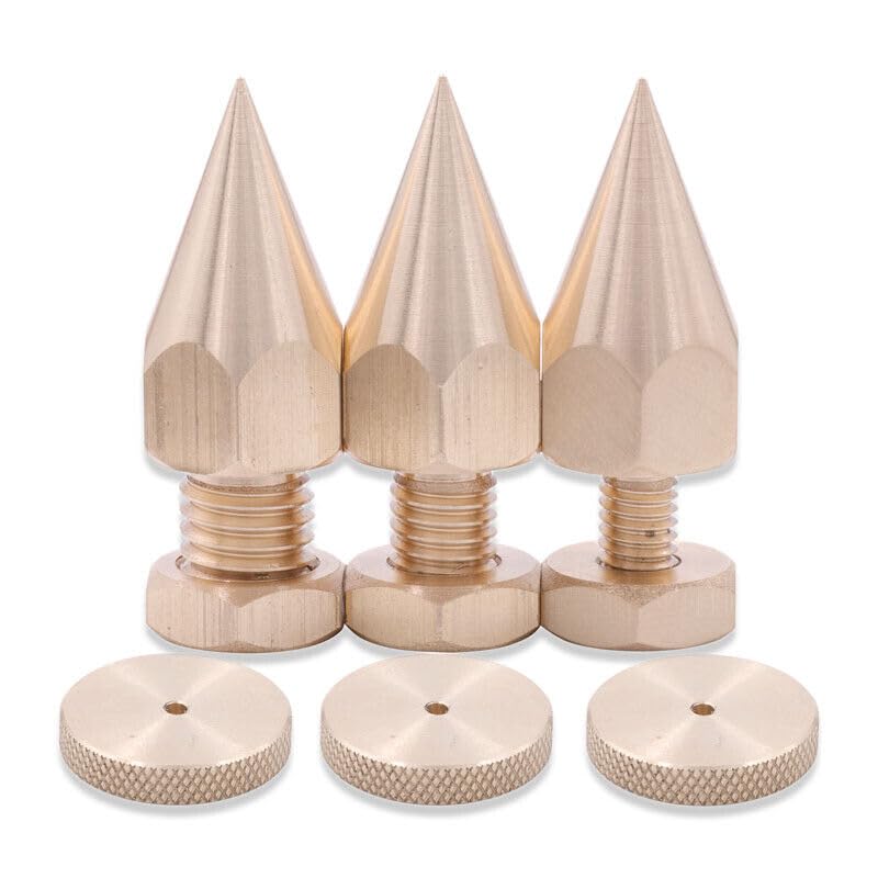Generic 4pcs Copper Speaker Spike Pad Amplifier Shockproof Isolation Stand Foot Base Pad