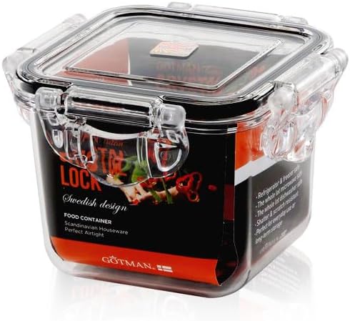 gotman Contenedor hermético de almacenamiento de alimentos, Tritan 100%  Cajas organizadoras de verduras sin BPA  Contenedores de alimentos aptos