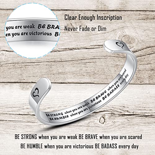 Aryahozel Small Gifts For Women Mothers Day Be Strong Inspirational Bracelet For Teen Girls Mantra Quote Engraved Cuff Jewerly Birthday Christmas Daughter Sister Niece Best Friends 13 Year Old #TOP1