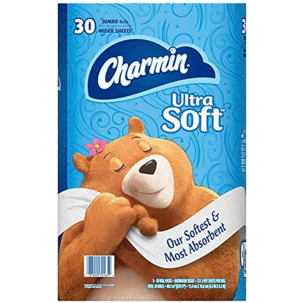9/mo Finance Charmin Ultra Soft Toilet Paper 30 Jumbo Rolls, Bath
