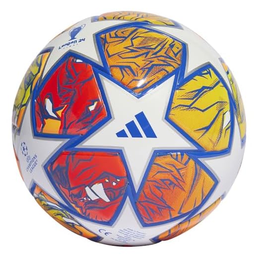 adidas UCL Mini Pallone da calcio/calcio (nucleo in schiuma), unisex, taglia 1, colore: Bianco/Globlu/Flora