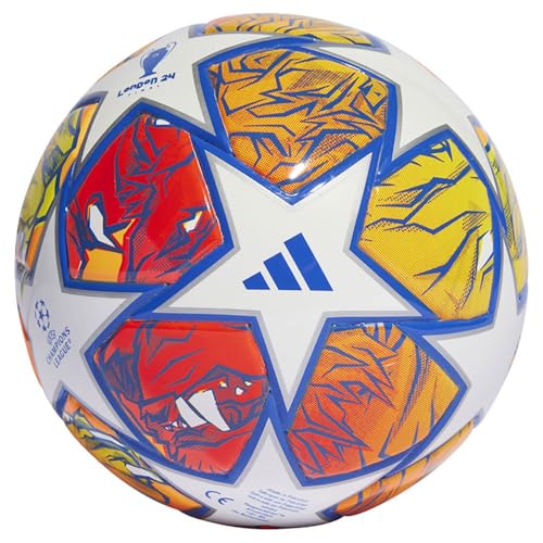 adidas UCL Mini Pallone da calcio/calcio (nucleo in schiuma), unisex, taglia 1, colore: Bianco/Globlu/Flora