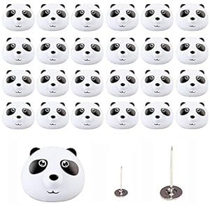Fayemint 24PCS Cute Panda Bettbezug Greifer, Panda Bettdecken Clips, Bettdeckenbezug-Clips Kunststoff, mit Bringen Sie Einen Entsperrer, für Kunststoff Bettdeckenhalter Bettlaken Matratze…