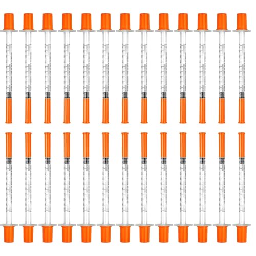 25 PCS 1ml Measuring Dispensers with Caps, 6mm Multi purpose Measuring Tool, Dispensing Measuring Tools With a Scale Suitable for Laboratory Accessories Pet Feeding and Craft Supplies