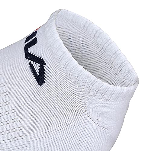 Kit com 3 Meias Cano Curto, FILA, Unissex, Branco, 39-43