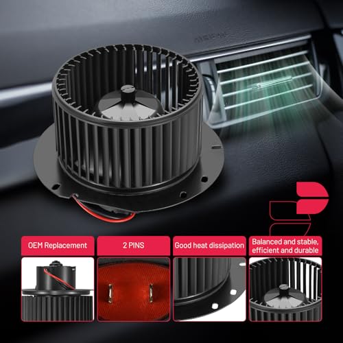 BDFHYK AC Heater Blower Motor Fan 700220 Compatible with Ford E-150 E-250 E-350 E-450 E-550 Econoline Club Wagon Super Duty,HVAC Blower Motor Assembly Replacement for 76916 2311706 BM-1214 2C2Z19805A by BDFHYK - Image 3