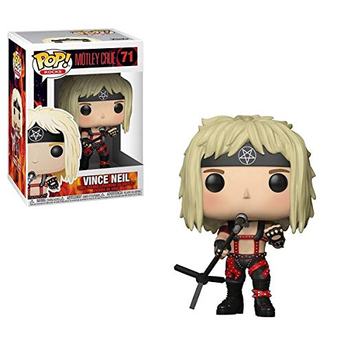 Funko POP! Rocks: Mötley Crüe Vince Neil Collectible Figure, Multicolor
