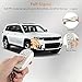 PIFOOG White Key Fob Cover for Jeep Grand Cherokee Compass Renegade Accessories TPU Soft Car Keys Case Shell Protector Bling Keychain 5 Buttons Girly Women Cute