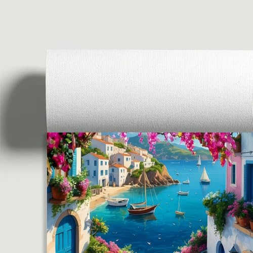 Póster de pueblo costero en 40x50cm: decoración de pared para salón 6