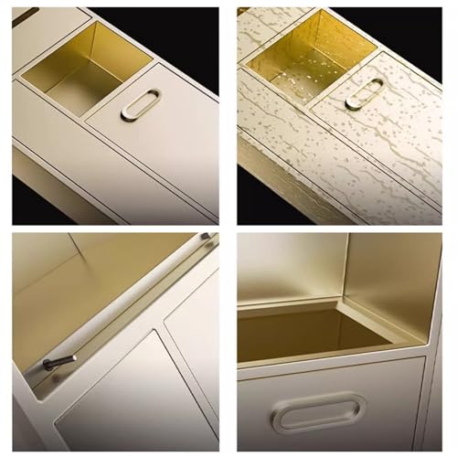 Duschablage aus Edelstahl, wasserdicht, Wandmontage, Einbauregal: Edelstahl-Duschablage, Einbauregal für Nasszellen, Badezimmerregale, Abfalleimer, Toilettenpapierablage, Aufbewahrung für To