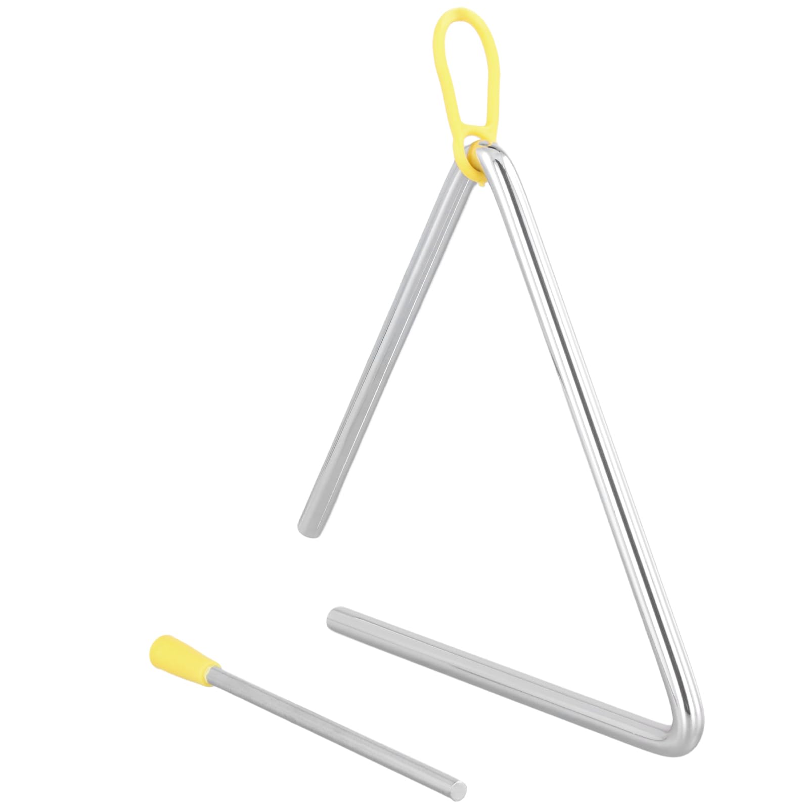 KEILEOHO 10 Pz Strumenti Musicali a Triangolo con Bacchetta, 15 cm / 6 Pollici, Strumenti a Percussione per Principianti, Scuola, Pratica e Spettacoli Professionali