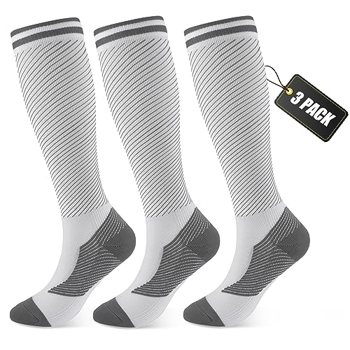 Medical Graduated 30-40mmHg Compression Socks for Women&Men Circulation Knee High Socks Hiking...