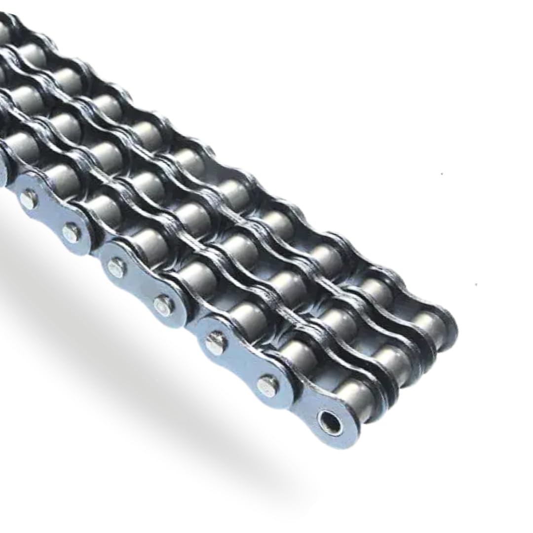 CMW - Catene di trasmissione standard - Tripla dentatura - Nichelata - Passo 19,05 mm - ISO - 12B-3 - Rotolo da 5 metri