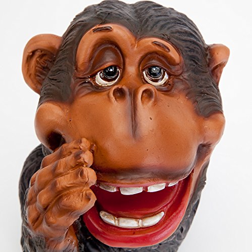 Bits and Pieces - Monkey Tree Hugger - Garden Peeker Yard Art - Outdoor Tree Hugger Sculpture Garden Decoration