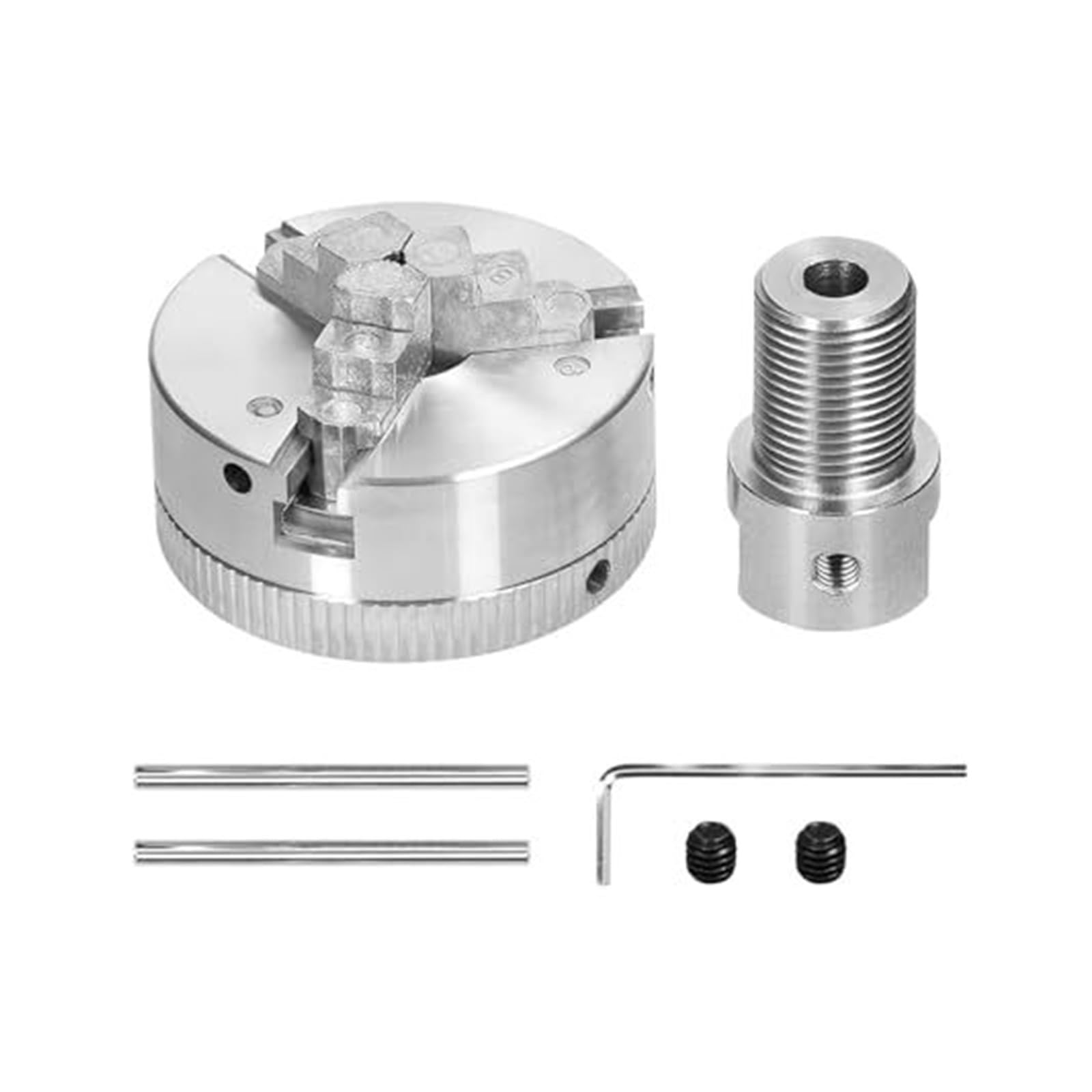 Mandril de torno, perno montaje autocentrante manual 3 mordazas y 4 for rectificadoras, fresadoras, tornos,17 mm, 5, 8(3 jaws-3.17mm)
