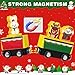 Toddler Advent Calendar 2025-24 Days Magnetic Wooden Animal Train Set Christmas Advent Calendar 2025 for Kids, Countdown Calendar Gifts Montessori Train Stocking Stuffer for Toddlers, Boys and Girls