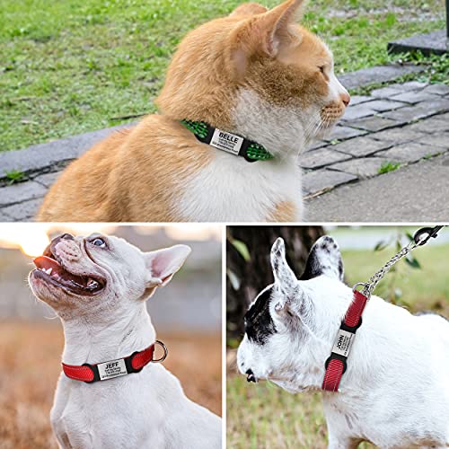 TagME 2er Pack Hundemarke/Hundemarke mit Gravur für Hunde und Katzen für Kleine und Mittelgroße Hunderassen, Personalisierbar, Schwarz, S