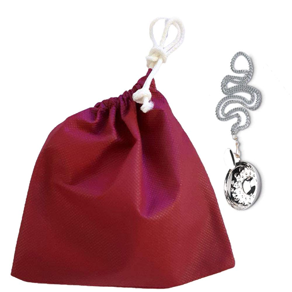 Euposia - Tastevin Sommelier MOD. Burgundy Professional - Silver Plated - Complete with Chain Hanger and Protective Pochette - Image 3