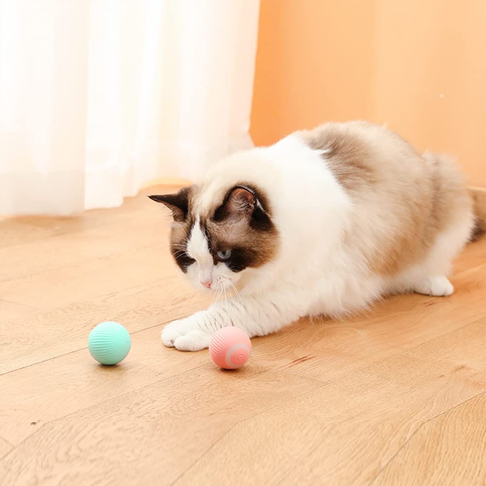 Palla Automatica Per Gatti Con LED - Ricaricabile USB, Con Sensore Ostacoli, 2 Modalità, In Gel Di Silice - Foto 8