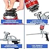 1X PU Spray Foam Gun, sealant Foam Gun, Spray Foam Distribution Gun, Spray Thermal Insulation Expansion Foam Gun, Used to Fill The Gaps of Sealed Windows