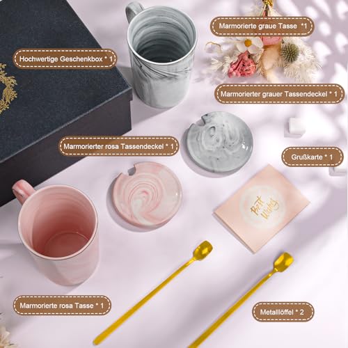 Goldene Hochzeit Geschenke, 50 Hochzeitstag Geschenk, 14Oz Marmoriert Tasse – Ansicht 4