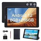 C idea 8 inch Android 12 Tablets,8GB RAM+256GB ROM(64GB TF),5.0 MP + 8.0 MP Dual Camera,HD Touchscreen Tablets With SIM Card Slot(Black), CM835