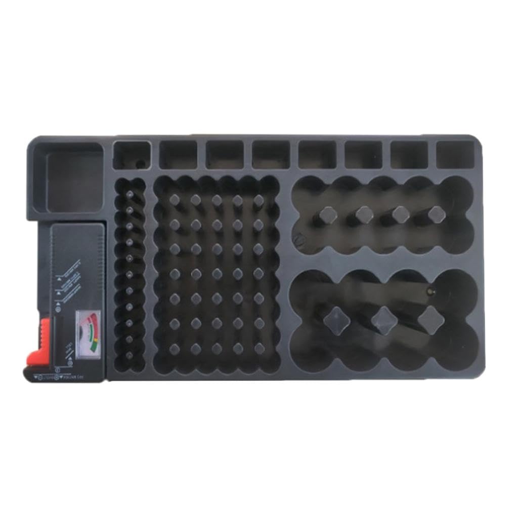 Battery Organizer Storage Case, Includes a Removable Battery Tester, Holds 110 Batteries Various Sizes|Collectibles|Collectibles-image-19