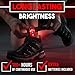 4 Pack LED Safety Light, Clip on Reflective Gear Lights for Walking at Night, Running, Jogging, High Visibility Strobe Light Accessories for Runners, Kids, Hiking, Kayak, Cycling, Camping, Boat Red