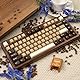 164 Tasten PBT Doubleshot Keycaps Braune Transluzente Tastenkappen Tastenkappen Fit für 61/64/87/104/108 Cherry Mx Schalter Mechanische Tastatur