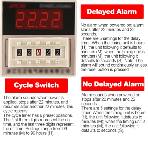Evite errores de empaque con esta alarma de conteo electrónico programable de 120 dB 5