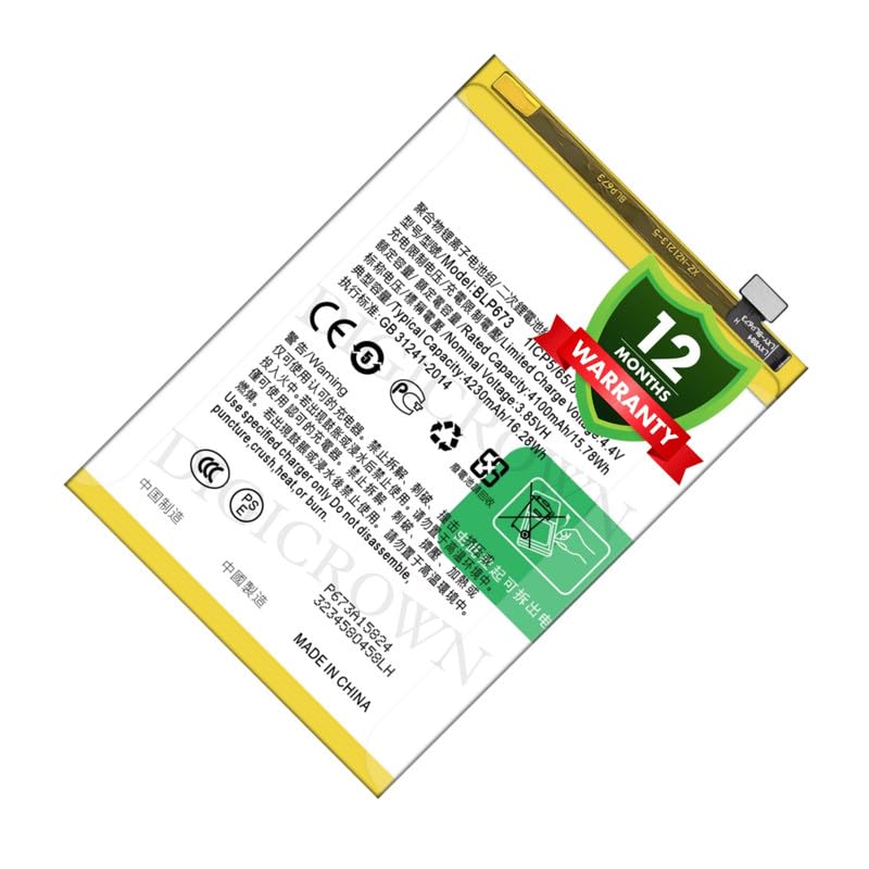 Image of Original BLP673 Battery Compatible for Oppo A5 (AX5) | A7 (AX7) | A5s (AX5s) | A12 | A12e | A12s | A31 (2020) (4230mAh) - 1 Year Warranty DF7