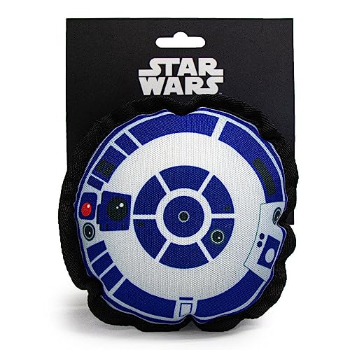 Buckle-Down Dog Toy, Star Wars, Ballistic Squeaker R2D2 Head Top View, 8 X 8 In (20.3 X 20.3 Cm) (Dtpt-Swbai) #TOP3
