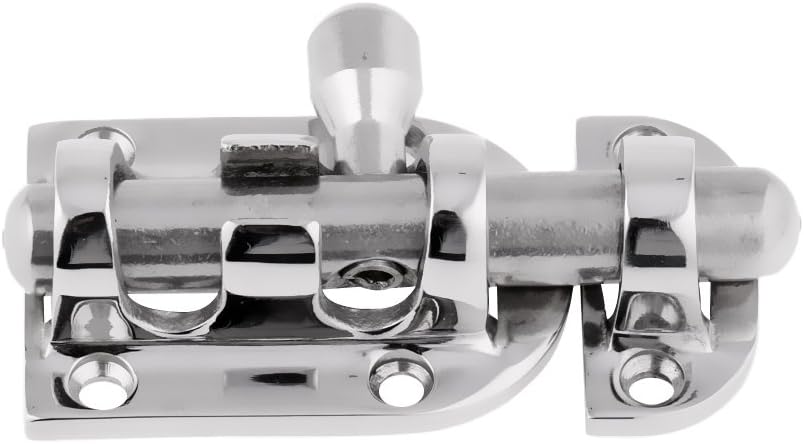 2 Boat Sliding Gate Latch, 2.3 Inch Heavy Duty 316 Stainless Steel Barrel Bolt Interior Door Latches