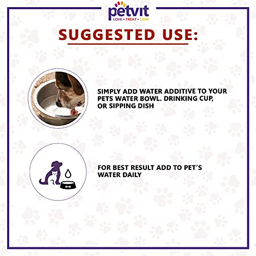 Image of Petvit Oral Hygiene Liquid with Green Tea |Tartar and Plaque Remover for Teeth Cleaning | Paraben Free & pH-Balance - for All Breed Dog & Cat - 100ml (Pack of 2)