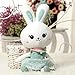 mangege Peluche Jouet Lapin Poupée Blanche Lapin Princesse Lapin Rag Poupée Poupée Mignonne Oreiller Fille Jour Cadeau Longueur 55 cm Vert