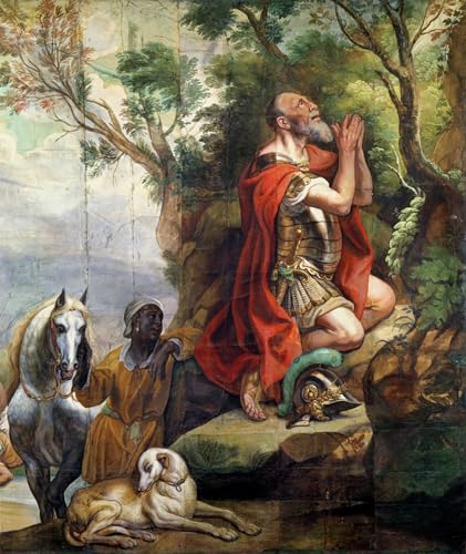 Lienzo impreso de la Oración de Gedeón de Jordaens, arte premium de 60x90cm