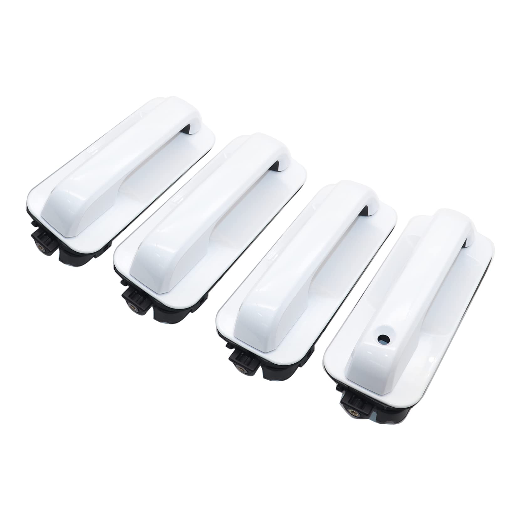 Amazon.com: Priprilod Oxford White Door Handles Front and Rear Set