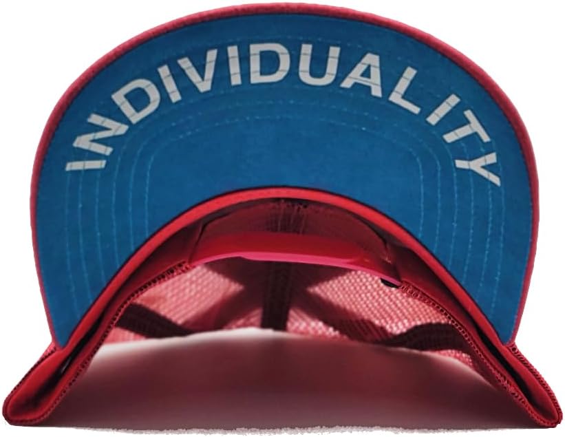Cult of Individuality New Primary Clean Vintage Mesh Trucker Sueded Electric Blue Hot Pink Era Snapback Hat - Image 7