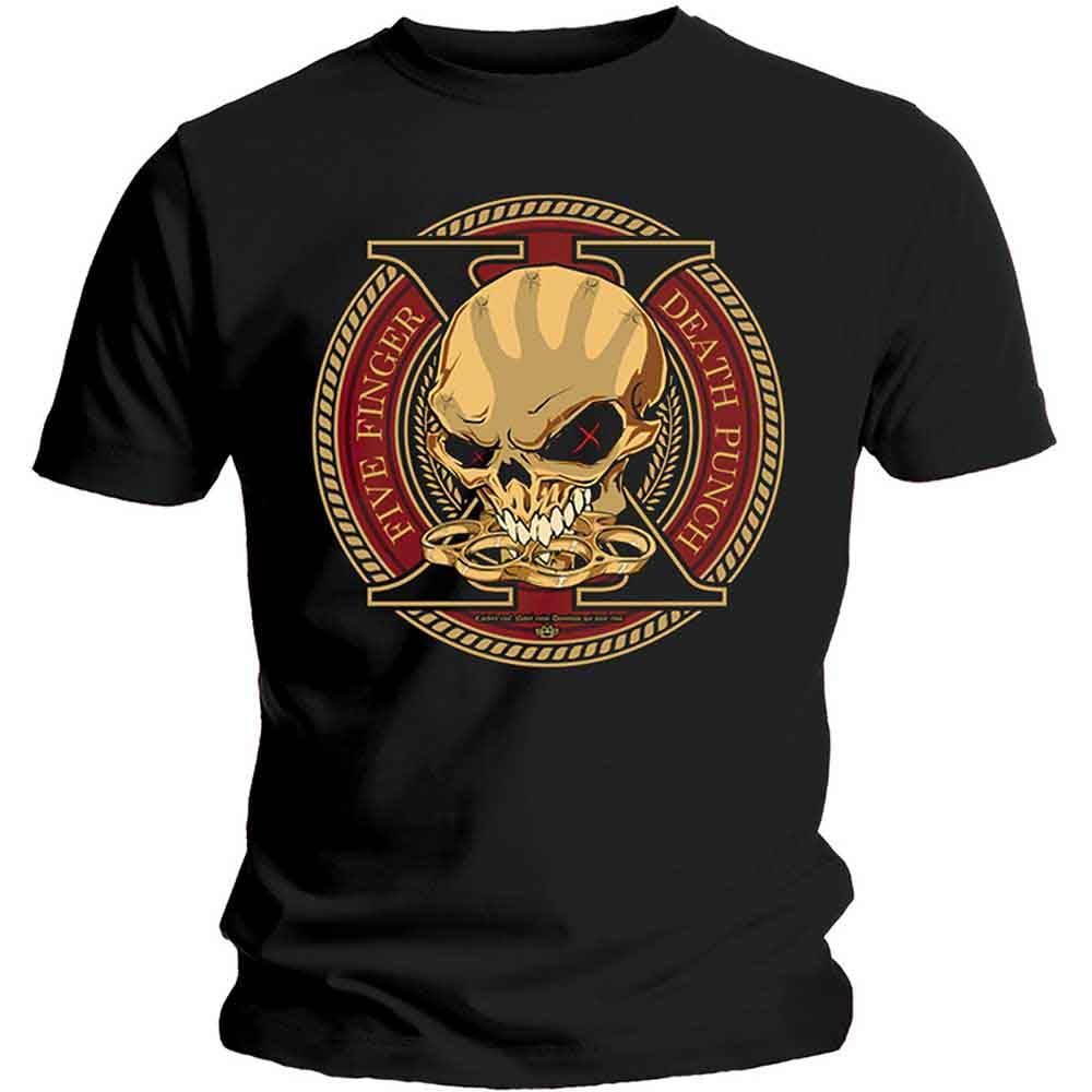 Five Finger Death Punch T Shirt Decade of Destruction Official Mens Black XL