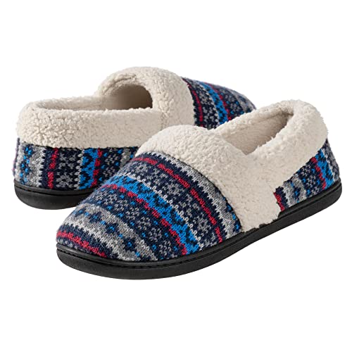 RockDove Women's Nordic Sweater Knit Slipper, Size 8 US Women, Blue