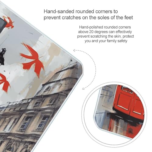 Balanza digital de vidrio templado London para baño miniatura 4