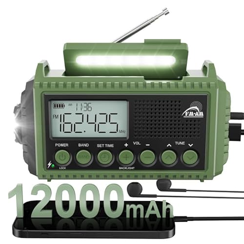 ROCAM Wind Up Radio 12000mAh