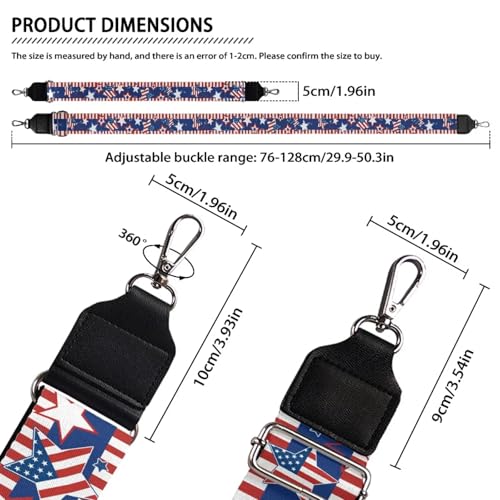 Image of Adjustable Purse Strap Replacement, Wide Shoulder Canvas Bag Strap, Crossbody Handbag Strap
