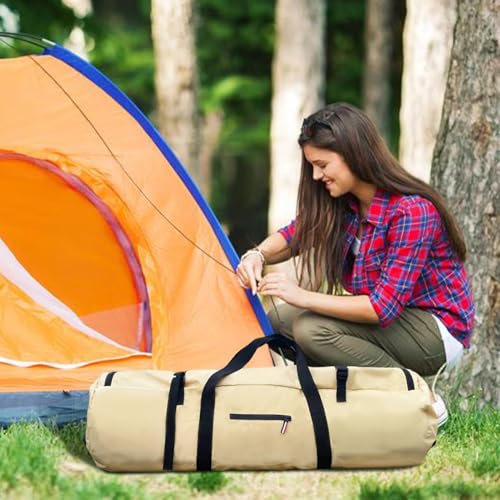 Tent Storage Bag - Large Duffle Organizer, Foldable Travel Duffel Bag | Multifunctional Travel Tent Organizer, Double Handle Design Duffel Travel Sports, Waterproof Zippered Tent Bag for Outdoor Gear(2