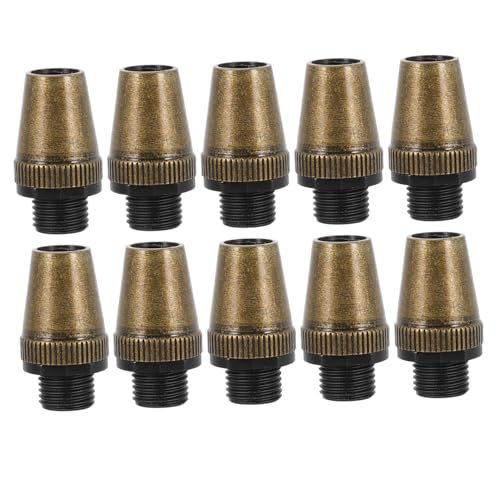 Ipetboom 10 pièces Serre-câbles Fer et PC pour Suspension Fixation Fil Lustre DIY Couleur Bronze Antique et Facile à Installer