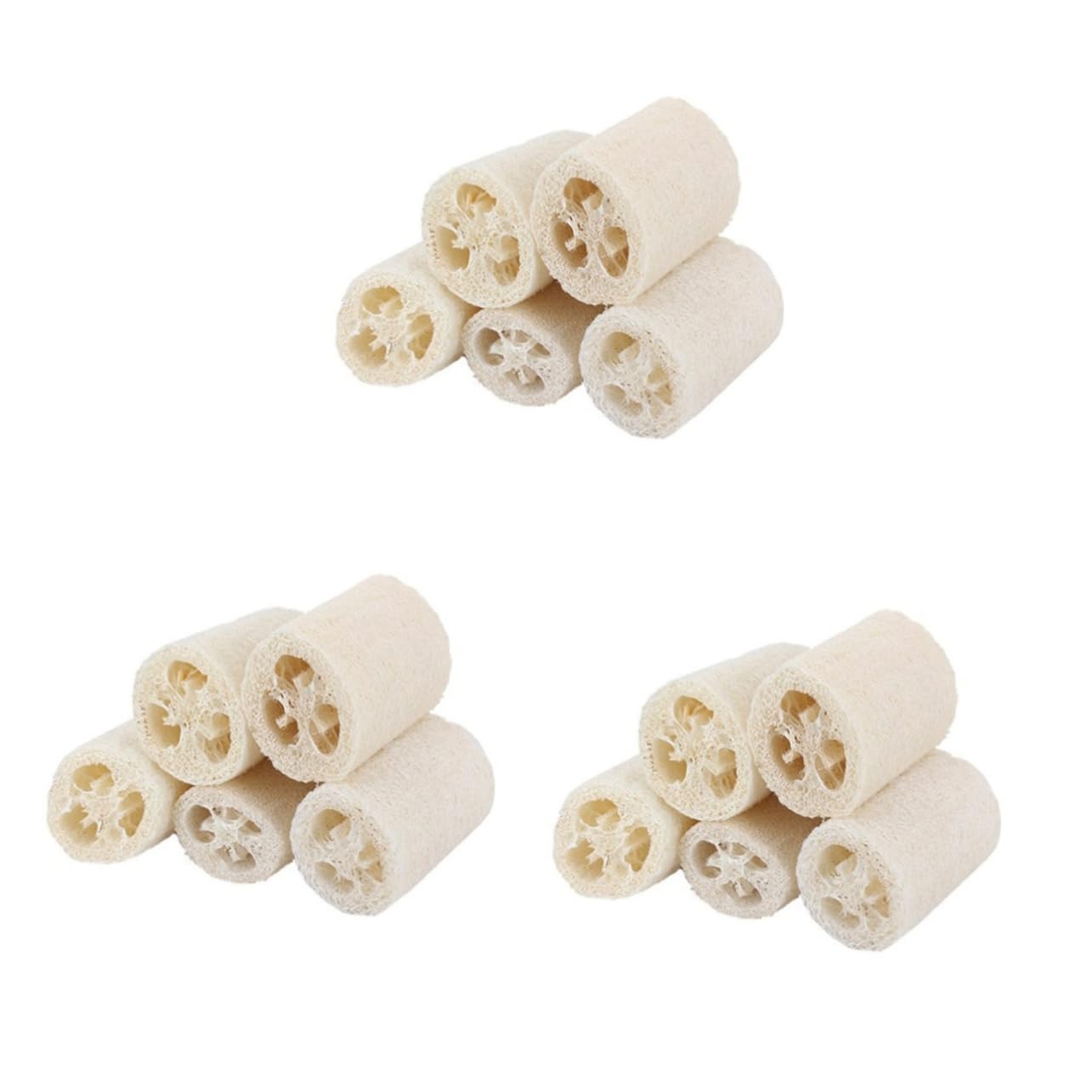 Beavorty 15stücke Natürliche Luffa Peeling-schwämme Für Körperpflege Zum Duschen Und Reinigen Fördert Die Blutzirkulation Und Sorgt Für Glatte Haut